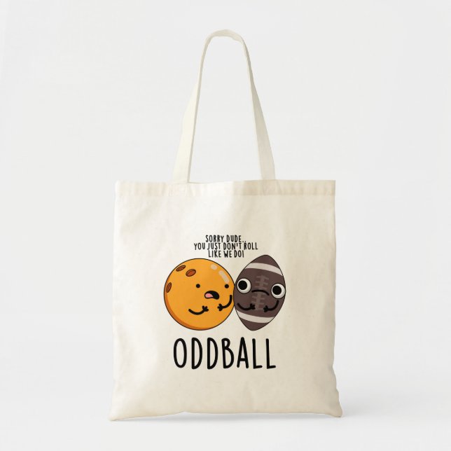 Bolso De Tela Odddball Funny Football Pun (Frente)