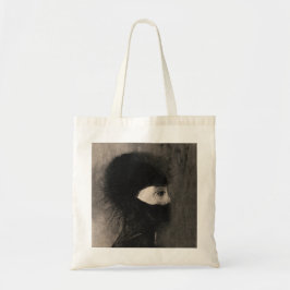 Bolso De Tela Odilon Redon. Armor. Cara de mujer oscura. Simboli