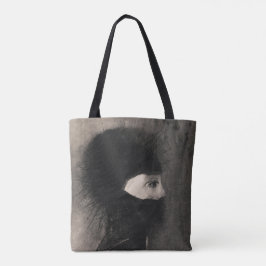 Bolso De Tela Odilon Redon Armor. La mujer oscura se enfrenta al