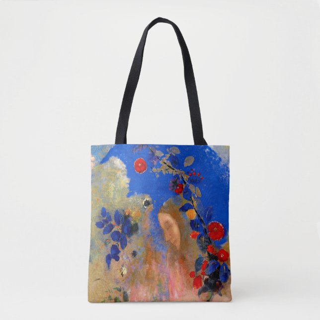 Bolso De Tela Odilon Redon - Perfil bajo un arco (Anverso)