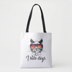 Bolso De Tela Odio a los perros regalos graciosos para un amigo