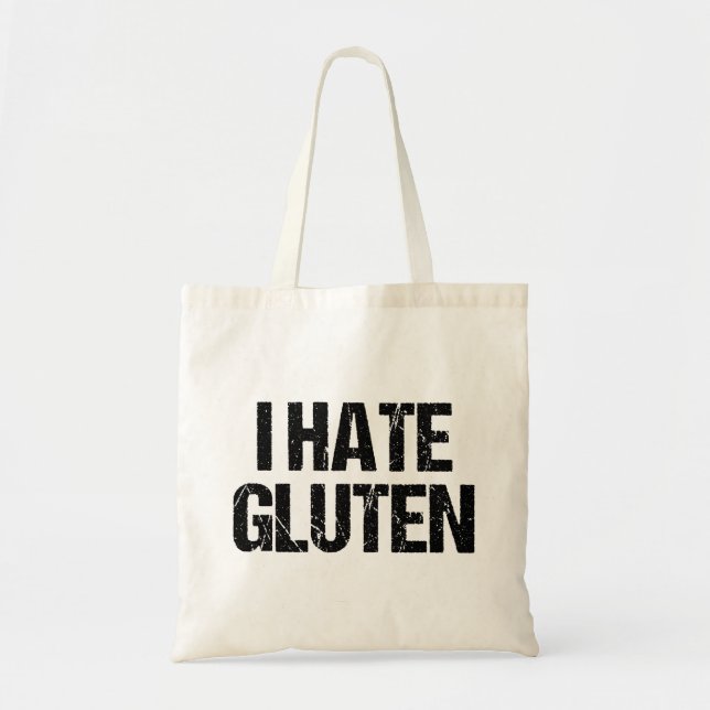 Bolso De Tela Odio Gluten (Frente)