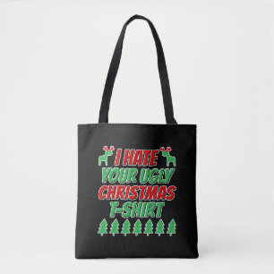 Bolso De Tela Odio la camiseta de tus Navidades feos