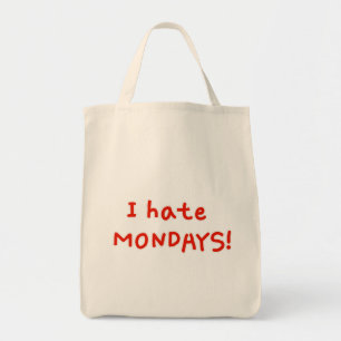 Bolso De Tela Odio los lunes!