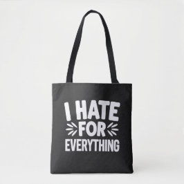 Bolso De Tela Odio por todo