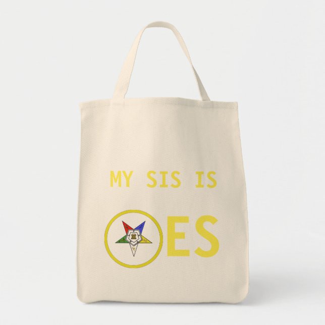 BOLSO DE TELA OES MI HERMANA ES (Frente)