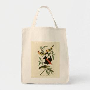 Bolso De Tela Oeste, Scarlet Tanagers Audubon Birds of America