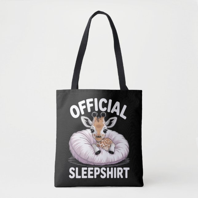 Bolso De Tela  Official  Sleepshirt Giraffe (Anverso)