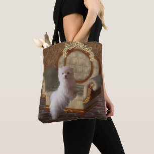 Bolso De Tela Ofia Maltesa En El Arte De La Silla Del Perro