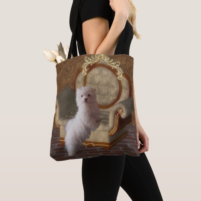 Bolso De Tela Ofia Maltesa En El Arte De La Silla Del Perro (Detalle)