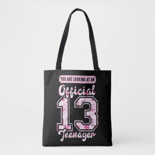 Bolso De Tela Oficial 13 Adolescente de 13 años