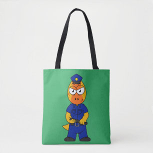 Bolso De Tela Oficial de Policía de Pachycephalosaurus.