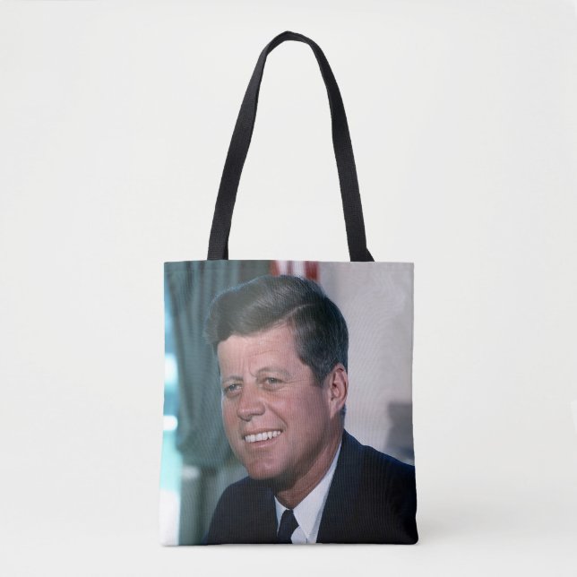 Bolso De Tela Oficina Oval del Presidente John F. Kennedy (Anverso)