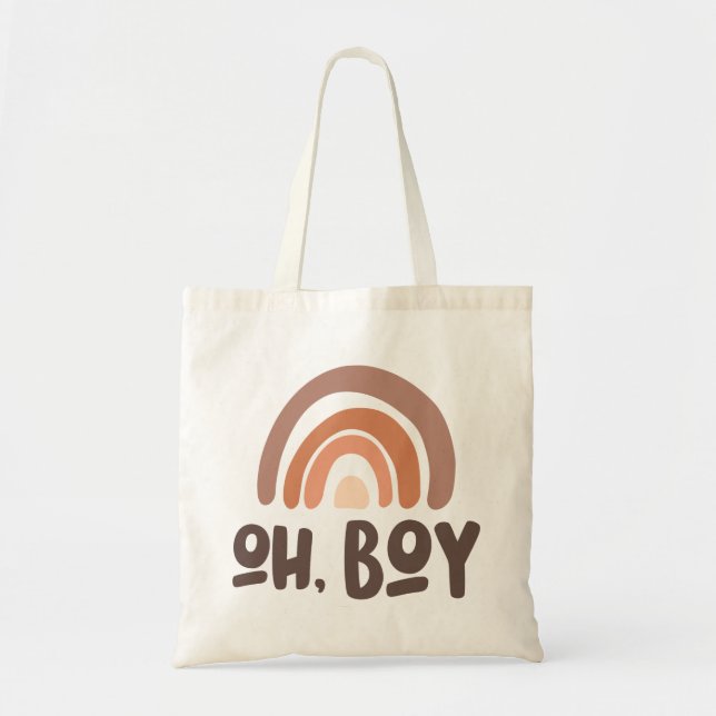 Bolso De Tela Oh Boy Baby Rainbow (Frente)
