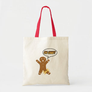 Bolso De Tela ¡Oh broche! Hombre de pan de jengibre divertido
