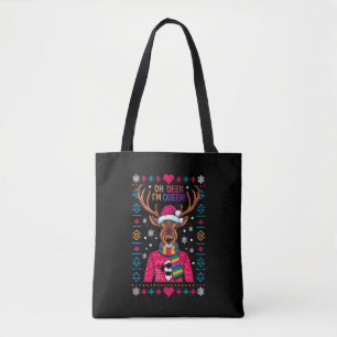 Bolso De Tela Oh ciervo, soy gay LGBT LGBTQ Orgullo Gay Feo Navi