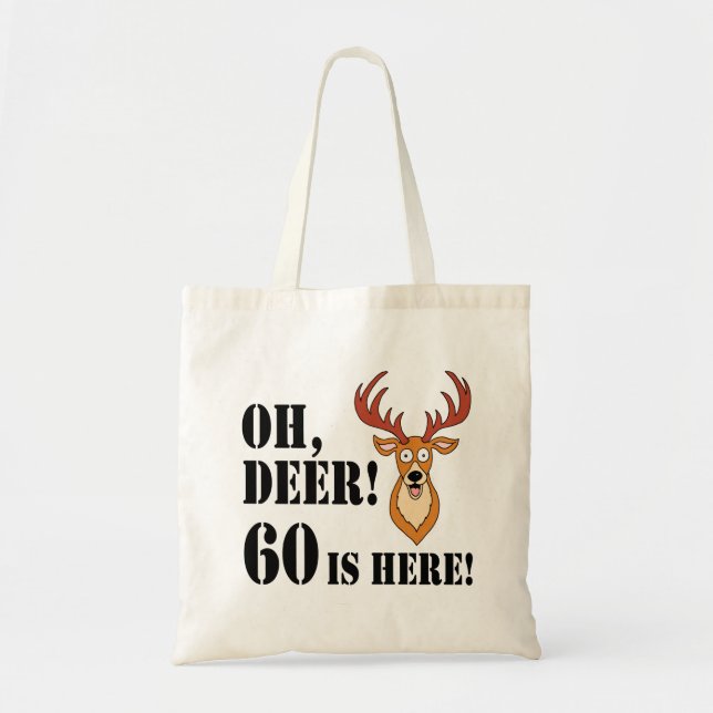 Bolso De Tela Oh Deer 60th Birthday Tote Bag (Frente)