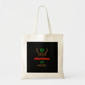 Bolso De Tela Oh Deer Christmas Celebration Holiday Design