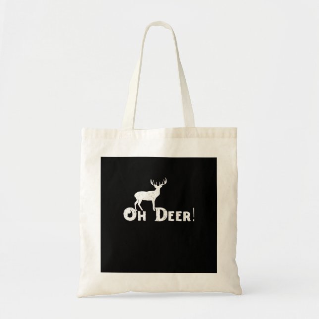 Bolso De Tela Oh Deer Clean Graphic Style (Frente)