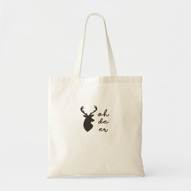 Bolso De Tela Oh Deer Modern Graphic Style Tote Bag (Frente)