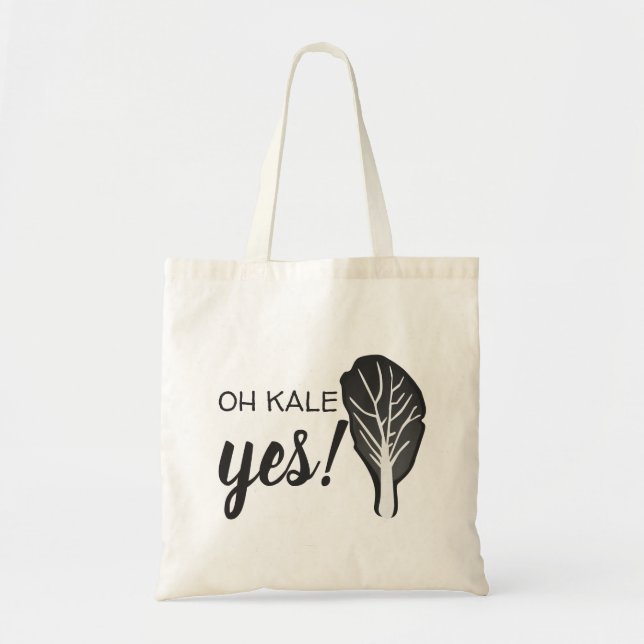 Bolso De Tela Oh Kale Sí ⎢ Presupuesto Tote Bag (Frente)