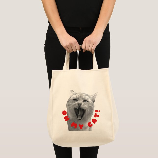 BOLSO DE TELA ¡OH MI GATO! (Anverso (producto))