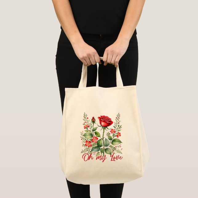 Bolso De Tela Oh mi Rosa (Anverso (producto))