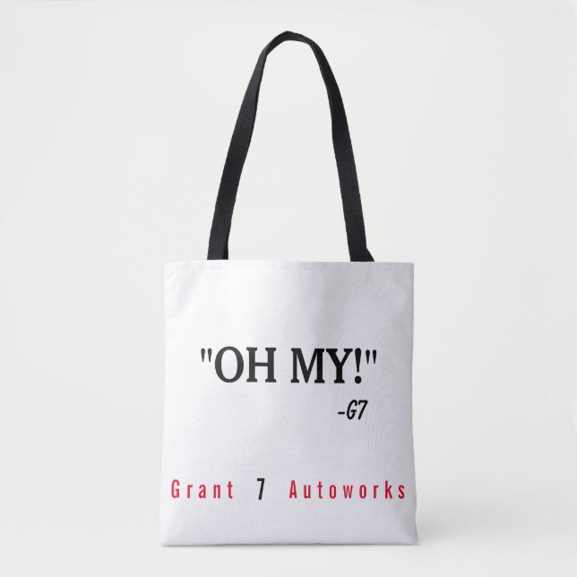 Bolso De Tela ¡"Oh mi! "Tote (Anverso)