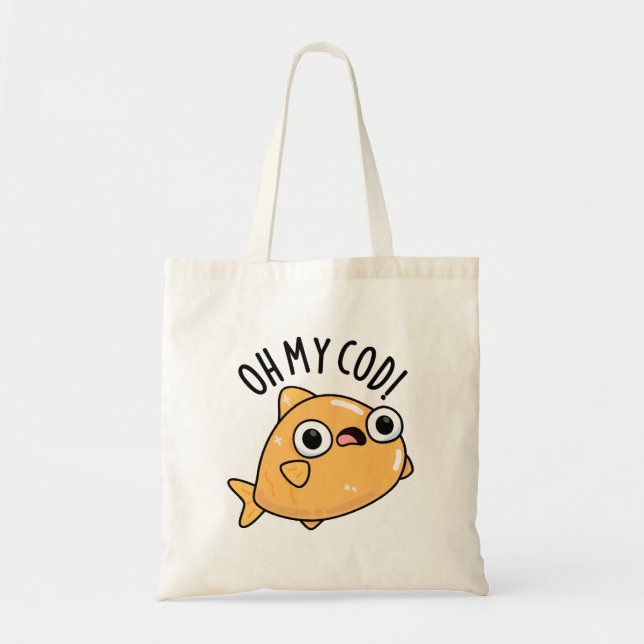 Bolso De Tela Oh My Cod Funny Fish Pun (Frente)