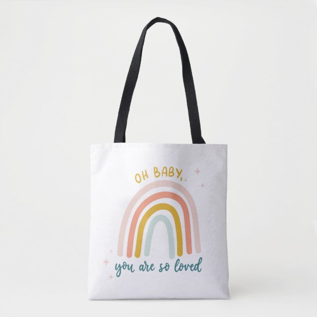 Bolso De Tela Oh Nena, Eres Tan Amado. (Anverso)
