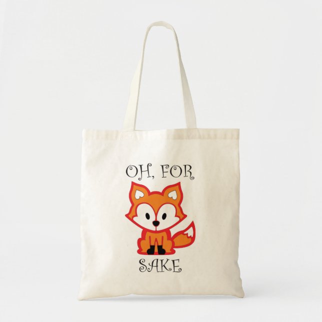 Bolso De Tela ¡Oh para el motivo del Fox! (Frente)