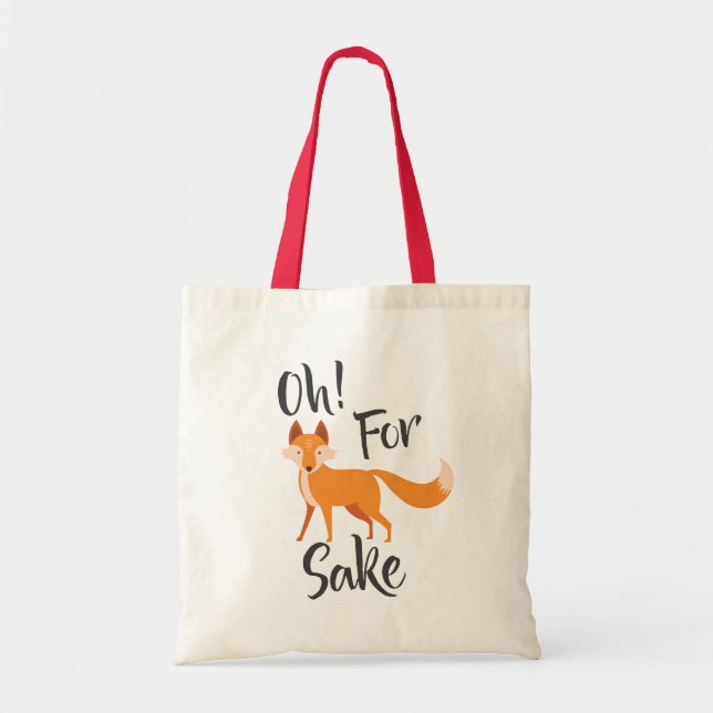 Bolso De Tela oh por Tote de sake de zorro (Frente)