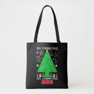Bolso De Tela Oh Químist Chemist Tree Funny Science Navidades