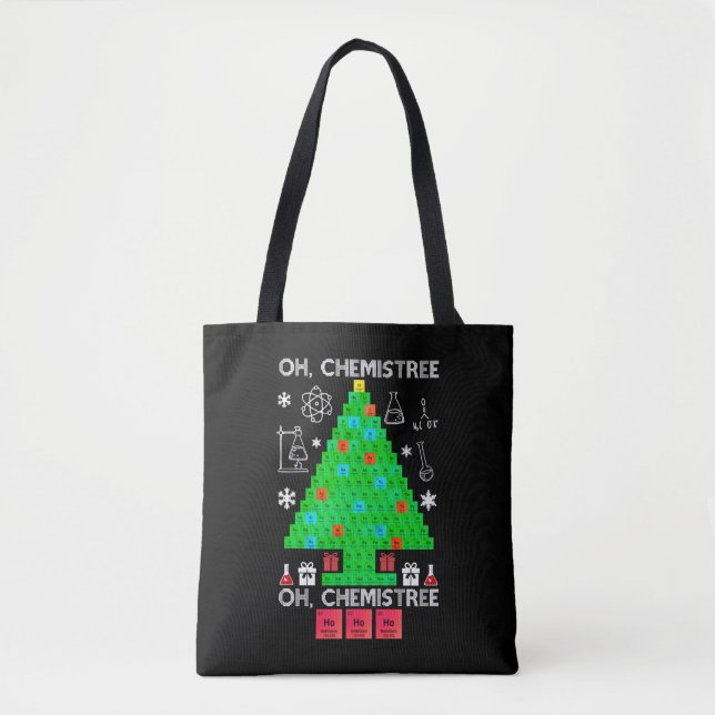 Bolso De Tela Oh Químist Chemist Tree Funny Science Navidades (Anverso)