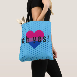 Bolso De Tela Oh Sí, el corazón del orgullo bisexual LGBT