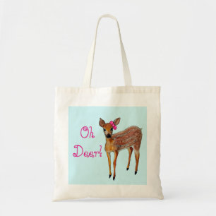 Bolso De Tela "Oh tote del cervatillo de los ciervos"