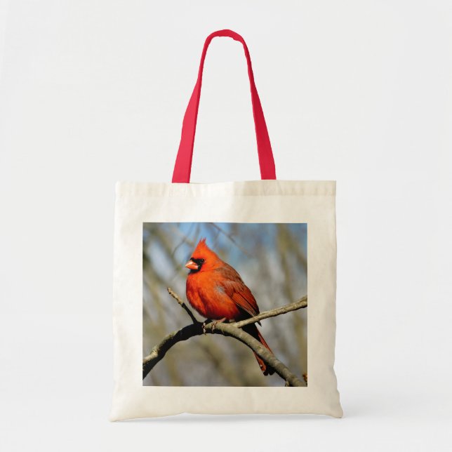 Bolso De Tela Ohio Cardinal Profile Tote Bag (Frente)