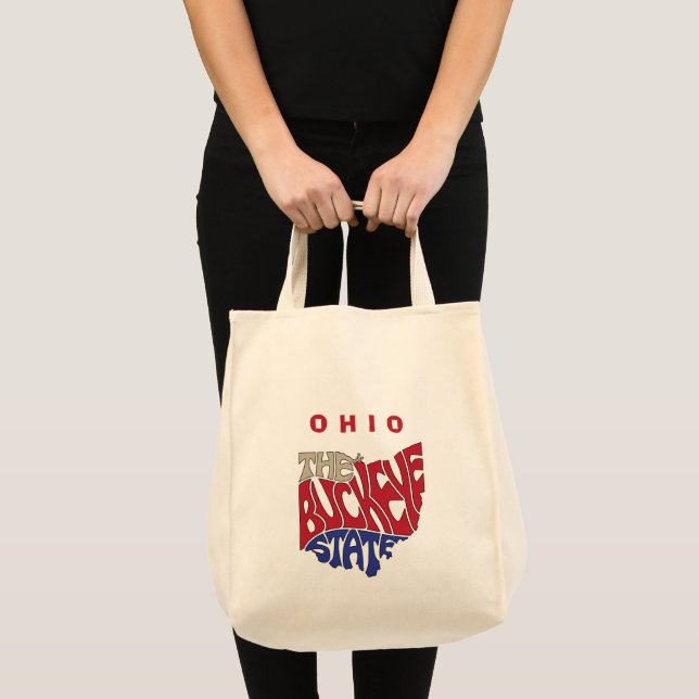 Bolso De Tela Ohio Nickname Word Art (Anverso (producto))