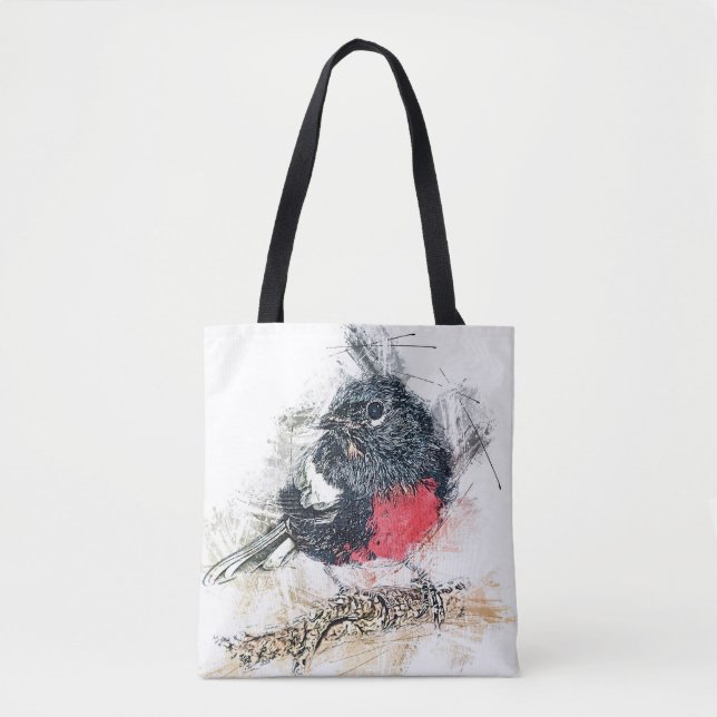Bolso De Tela Oiseau noir (Anverso)