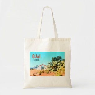 Bolso De Tela Ojai California Succulent Cactus Vintage
