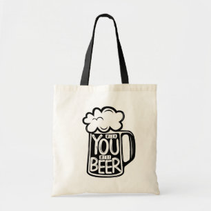 Bolso De Tela Ojalá Fueras Tipografía De Cervezas