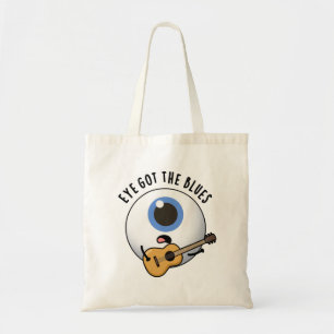 Bolso De Tela Ojo Con El Blues Divertido Pun De Música De Oisbol