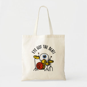 Bolso De Tela Ojo Con El Golpe Gracioso Drummer Pun