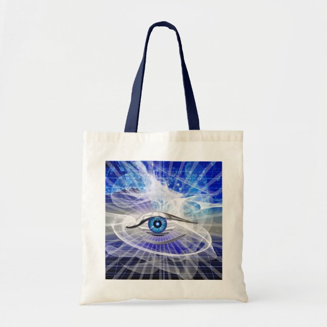 Bolso De Tela Ojo cósmico místico (Frente)