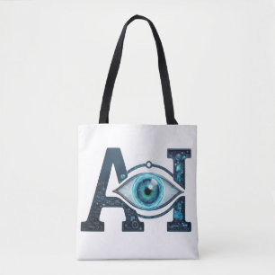 Bolso De Tela Ojo de IA