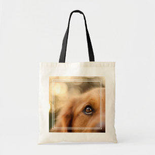 Bolso De Tela Ojo de recuperación dorada cerrado