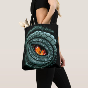 Bolso De Tela Ojo de reptil depredador primitivo