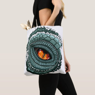 Bolso De Tela Ojo de reptil depredador primitivo