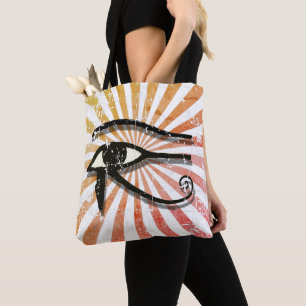 Bolso De Tela Ojo Doloroso Del Sol Retro Del Símbolo Egipcio Hor