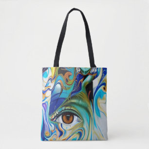 Bolso De Tela Ojo en abstracto